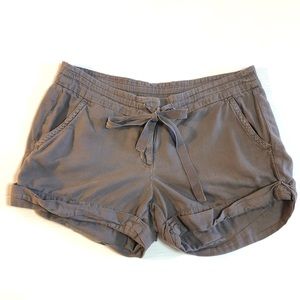 J Crew Drawstring Waist Shorts in Grey, 10